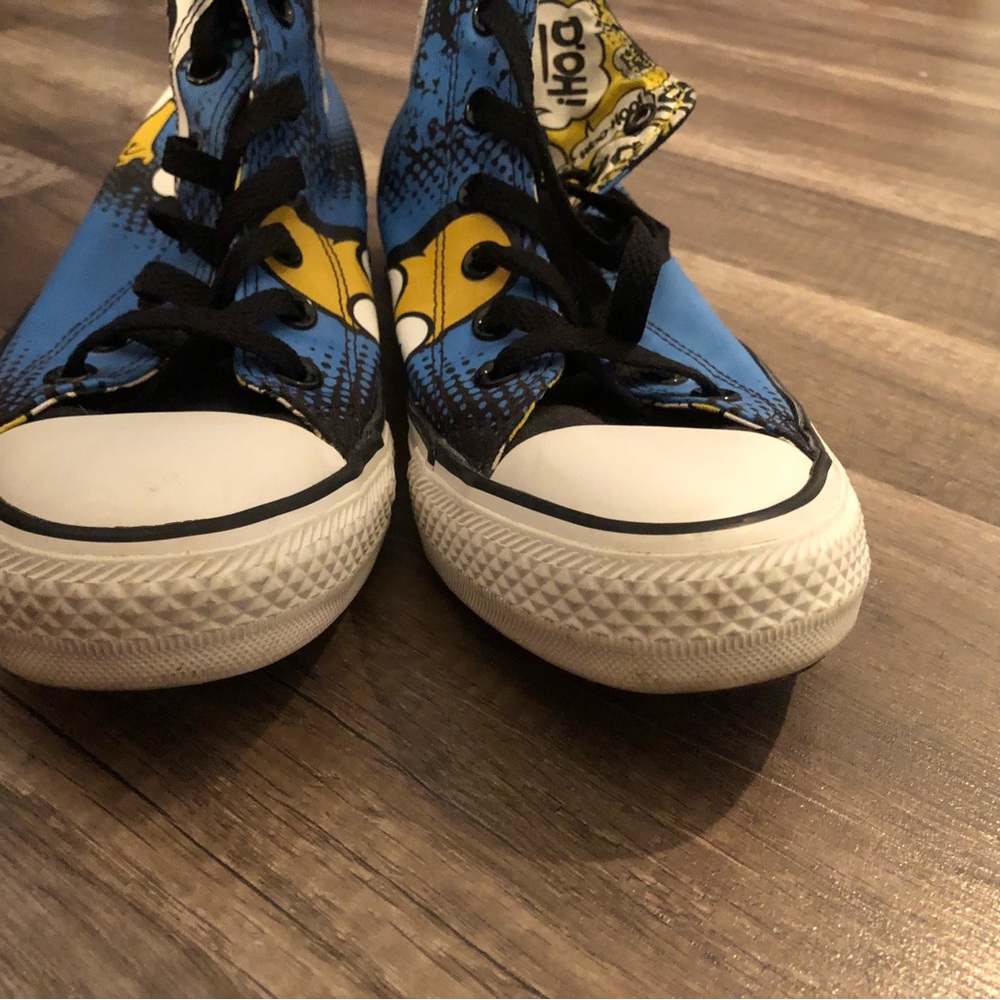 Simpsons Converse Blue High-Tops with Graphic Design - Picture 7 of 10